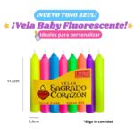 Vela Baby Fluorescente