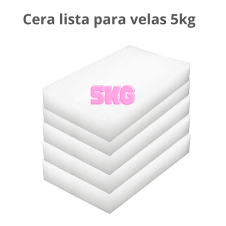 5kg Cera lista + 40 Mechas