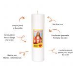 Velón #9 Blanco Santos Surtidos