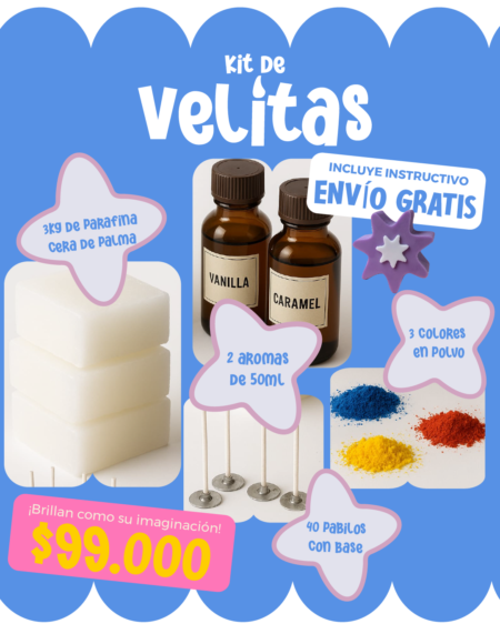 Kit Completo para hacer velas aromaticas
