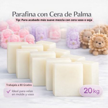 20KG Parafina con Cera de Palma