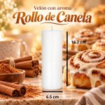 Velón #7 Aroma Rollo de Canela x60 Unidades